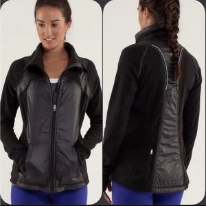 RARE! 🖤 $148 LULULEMON Run Gust Buster Fleece & Puffy Jacket 🖤 Size 6